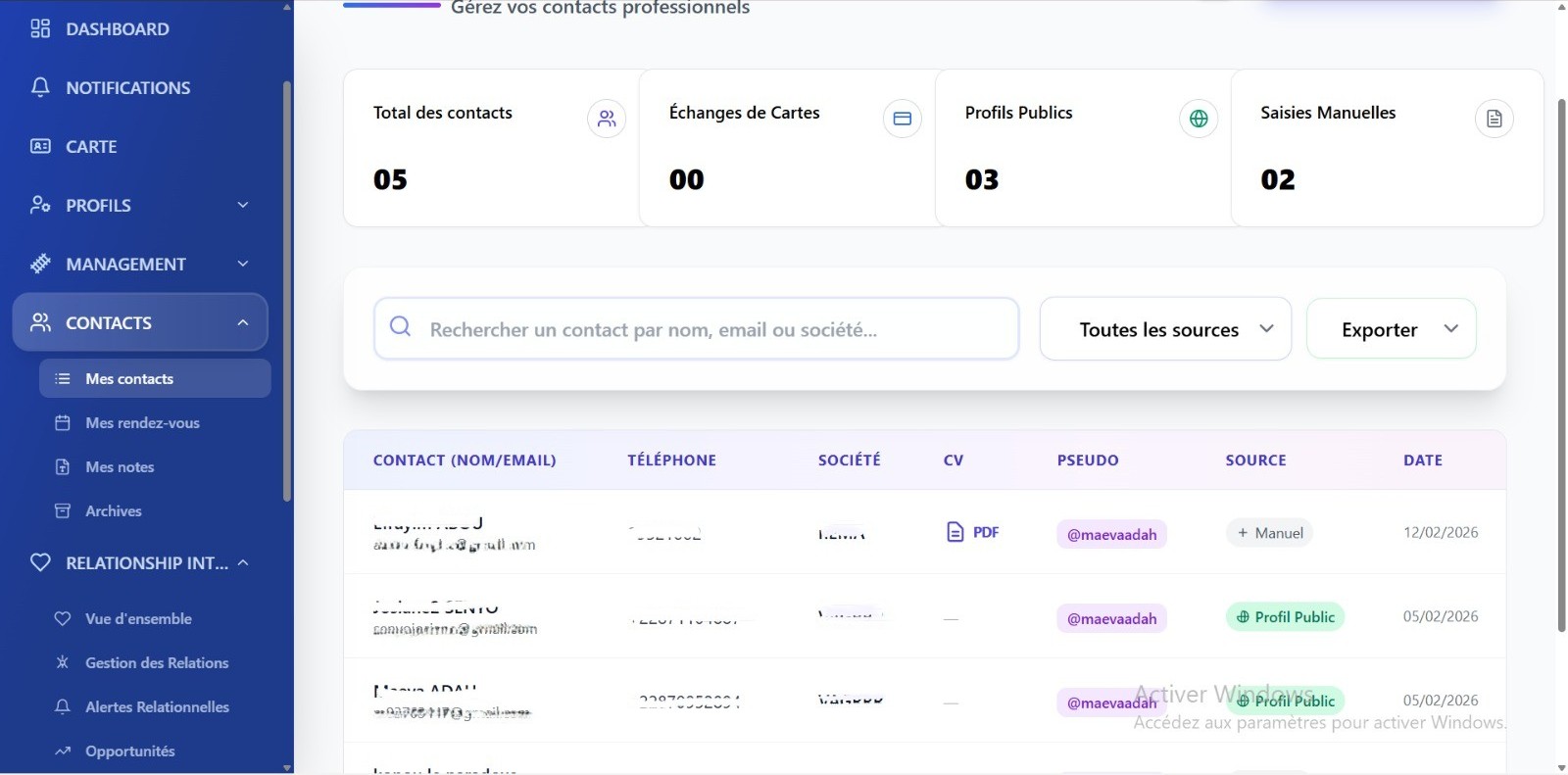 Networking ROI Dashboard